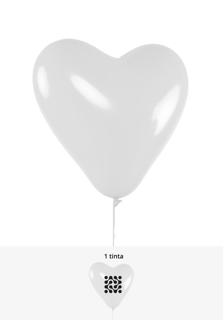 Globos corazón - El número 1 en globos personalizados