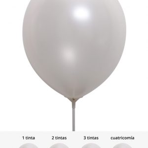Globos metalizados color cotton